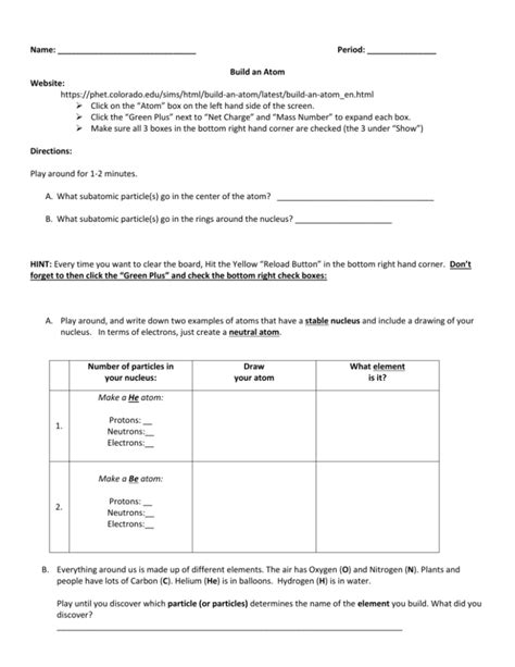 Build an Atom Activity