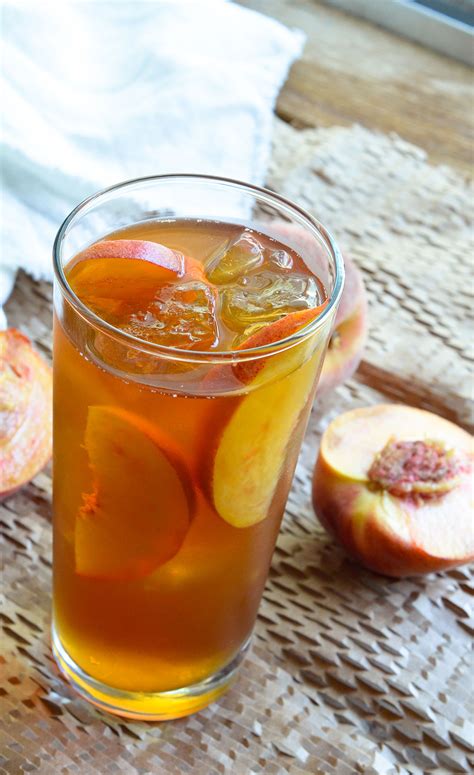 Peach Iced Tea Recipe - WonkyWonderful