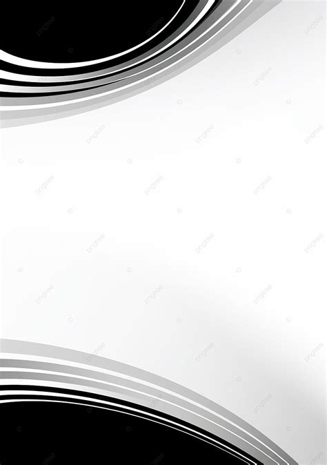 Black White Minimalist Abstract Background Page Border A4 Landscape ...