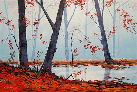 Autumn River Painting Painting by Graham Gercken - Fine Art America