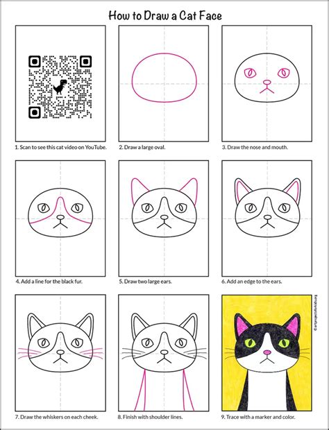 How To Draw A Cat Face On Your Face