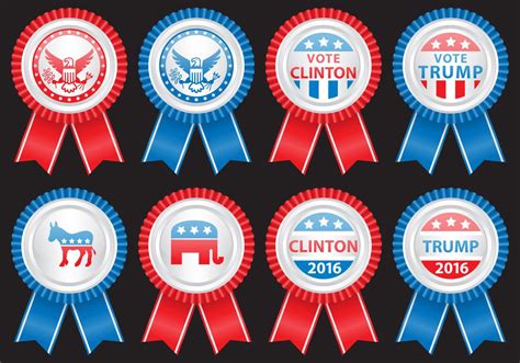 Election Badges 118791 Vector Art at Vecteezy