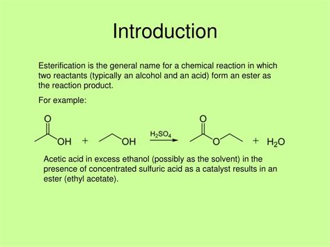 PPT - Esterification PowerPoint Presentation, free download - ID:3150303