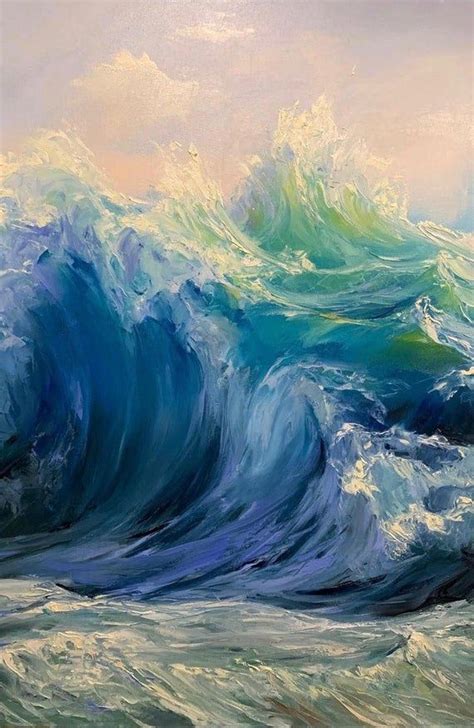 WAVE 1 Print Wave Art Canvas, Seascape Artwork, Ocean Waves Art, Nature ...