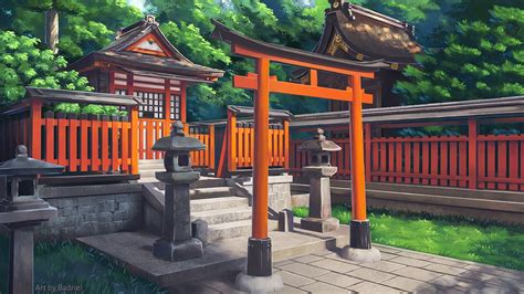 A Shinto shrine by Badriel on DeviantArt | Shinto shrine, Shinto, Anime ...