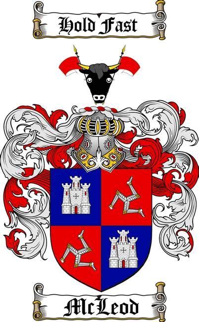 "MCLEOD FAMILY CREST COAT OF ARMS" by Family Crest | Coat of arms ...