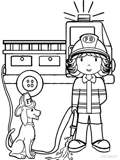 Free Printable Fireman Coloring Pages | Cool2bKids