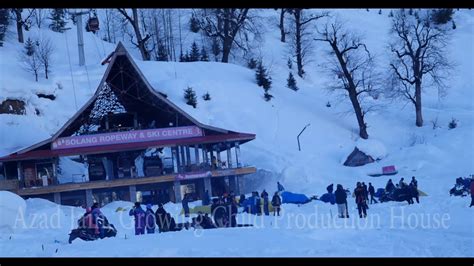 Ropeway Point, Skiing field at Solang Valley, Rohtang Pass, Manali ...