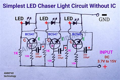 Led Chaser Circuit Diagram