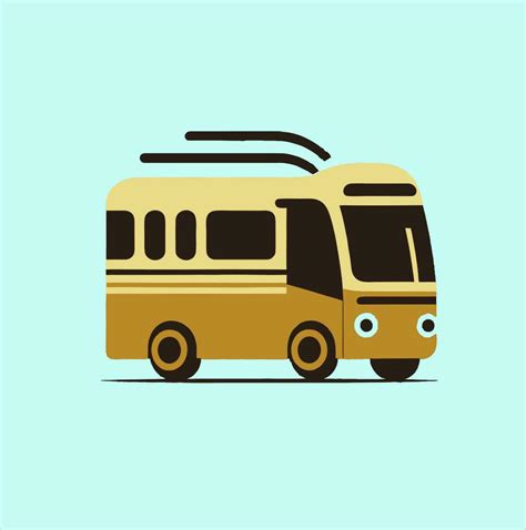 Bus icon set. bus vector icon, bus transport logo on yellow background ...