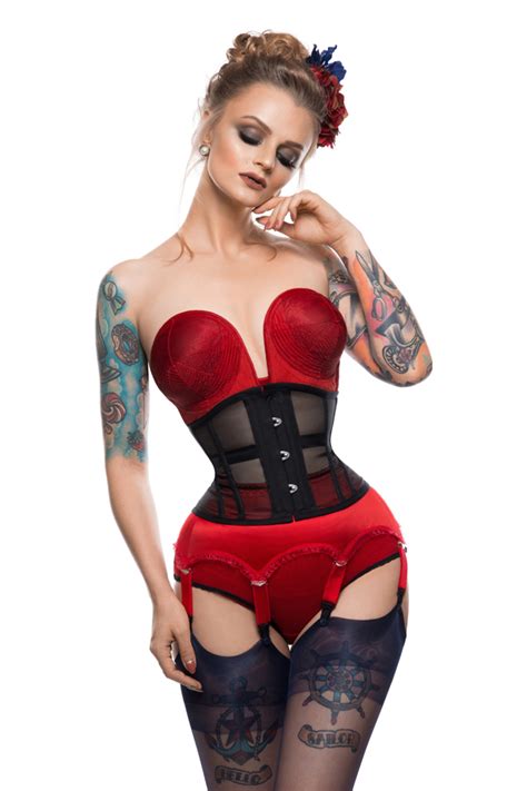 Corset waspie mesh :: Rebel Madness