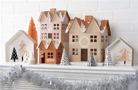 This DIY Christmas Village Is Beautiful Holiday Decor - Mod Podge Rocks