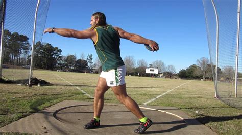 Discus Throw, Just a Pretty Good Training Throw - YouTube