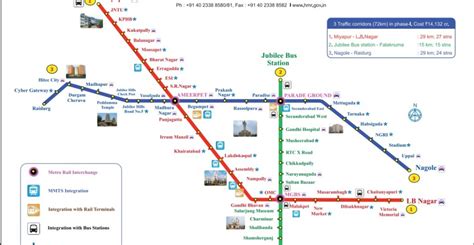 Metro rail route in hyderabad - virtwet