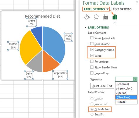 Excel Pie Chart Labels