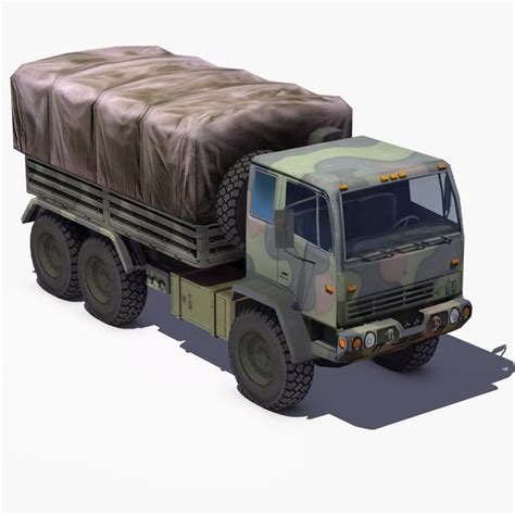 3d m1083 army truck mtv model