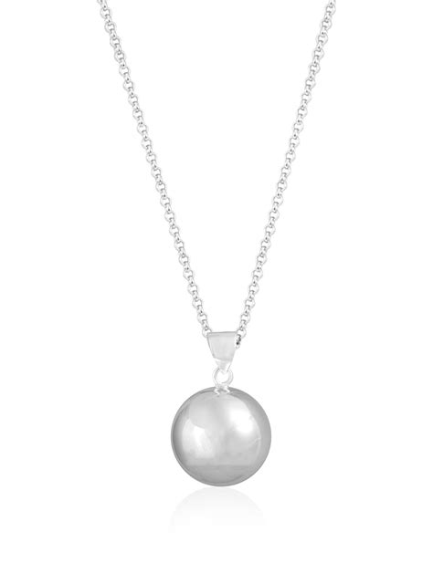 Harmony Ball Bell Necklace Sterling Silver — The Jewel Shop