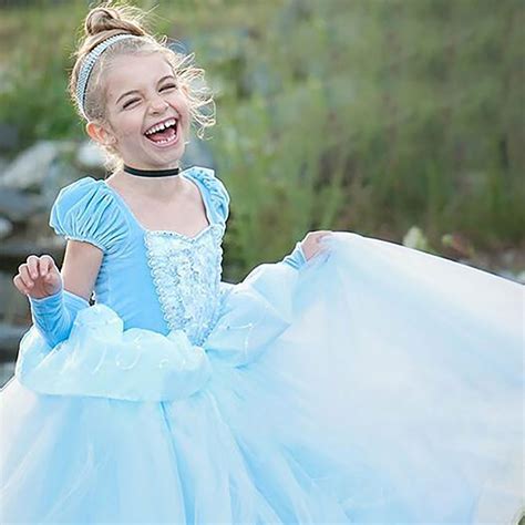 Cinderella Princess Dress Costume for Toddler Little Girls