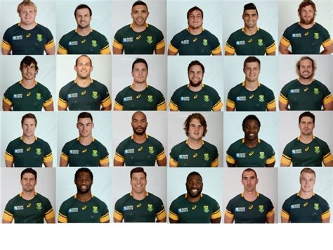 South Africa Rugby World Cup Squad 2024 - Doe Joellyn