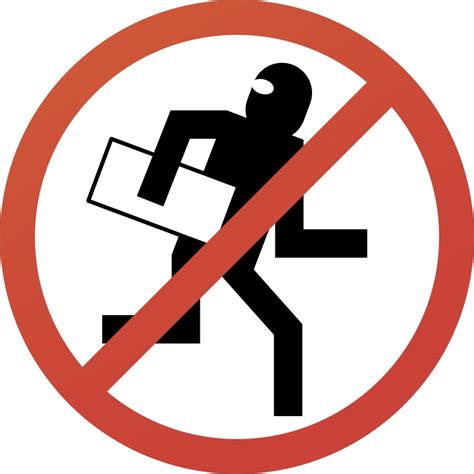 don t steal sign - Clip Art Library