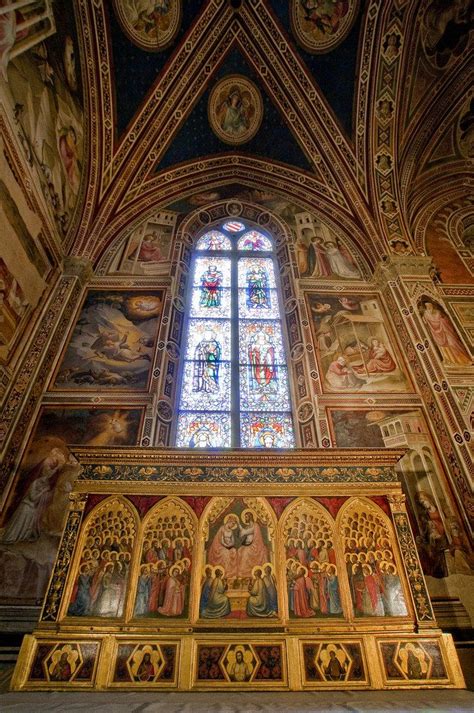 Beautiful Interior of Basilica of Santa Croce in Florence, Italy