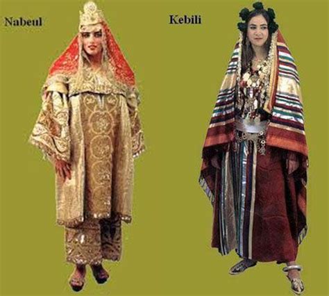 Traditional female costumes from different regions of Tunisia (photos ...