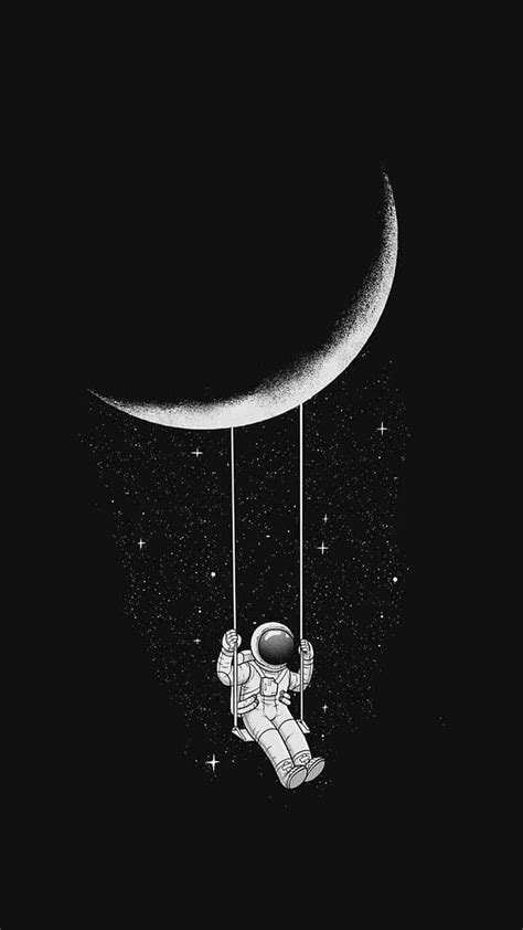 Black Moon Aesthetic, Black Astronaut HD phone wallpaper | Pxfuel