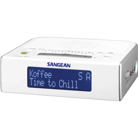 SANGEAN DCR89+ BASIC DAB+/ FM BEDSIDE CLOCK RADIO, WHITE - SANGEAN ...