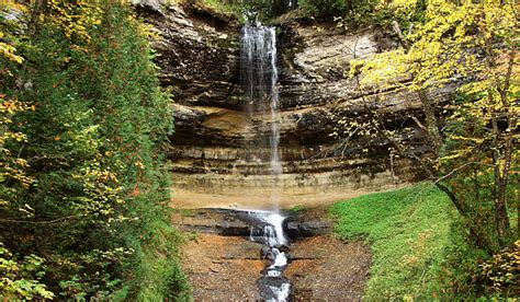 Munising Waterfall Map Alger County Michigan Waterfalls Michigan ...