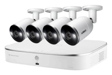 4K Ultra HD IP NVR Security Camera System with 4 IP Cameras