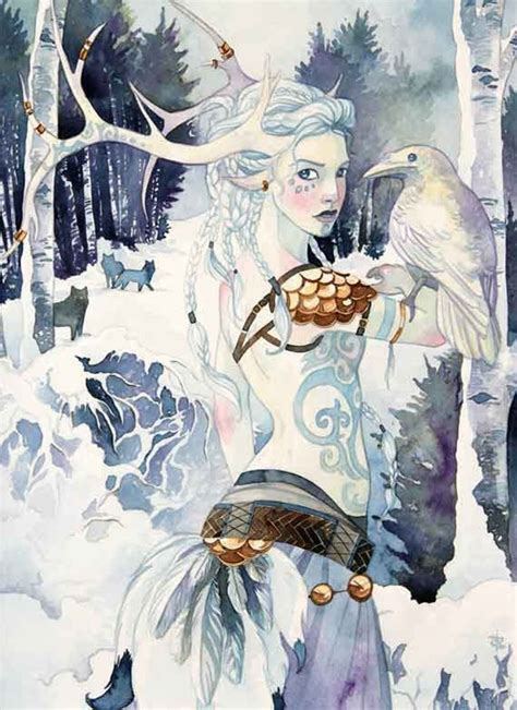 Skadi Print - Etsy | Viking art, Art, Gothic fantasy art