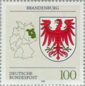 Stamp: Brandenburg Coat of Arms (Germany, Federal Republic(Coat of Arms ...