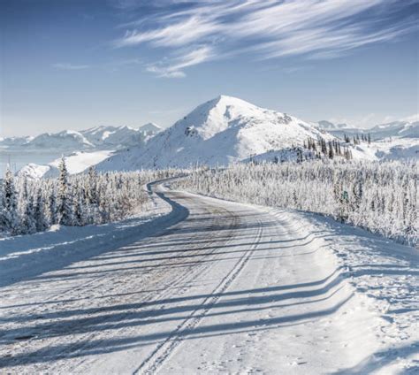 Mountain Road Snow Stock Photos, Pictures & Royalty-Free Images - iStock