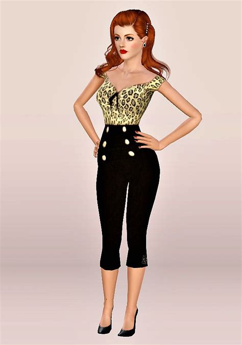 TS3 CC | Clothes, Retro fashion, Sims 3