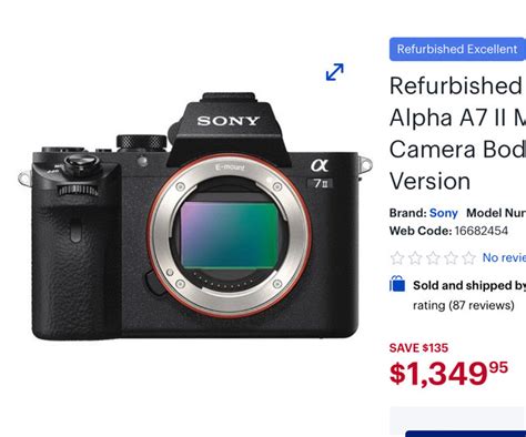 Sony a7ii (body only) plus accessories | Cameras & Camcorders | City of ...