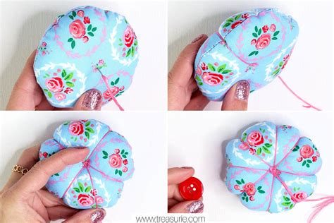 DIY Pin Cushion - Cute Pincushion Tutorial | TREASURIE | Diy pin ...