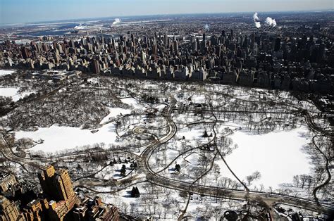 Hudson River is frozen as photos show New York in deep freeze - in pictures