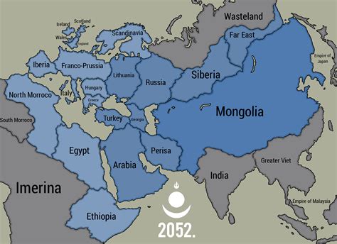 A more successful Mongol Empire and it's territories in the year 2052 ...