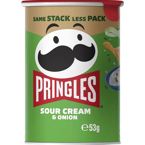 Pringles Sour Cream & Onion Potato Chips 53g | Woolworths