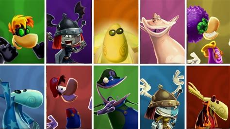 Rayman Legends - All Characters (Including exclusives!) - YouTube