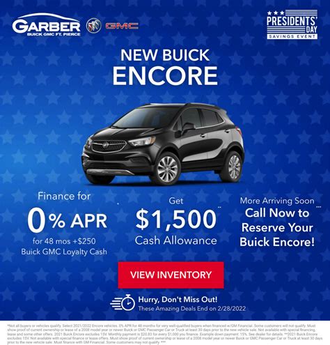 Current New Buick, GMC Specials Offers | Garber Buick GMC