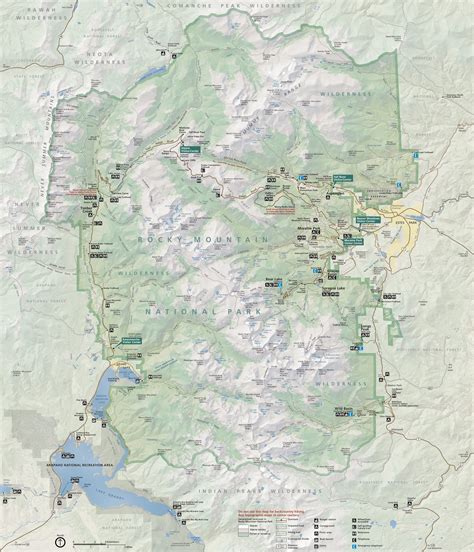 Rocky Mountain National Park Elevation Map - Chrysa Bobinette