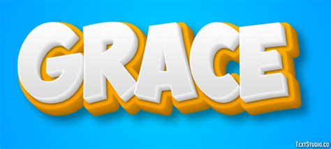 Grace Text Effect and Logo Design Name