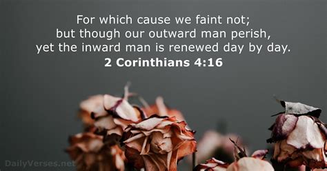 October 11, 2022 - Bible verse of the day (KJV) - 2 Corinthians 4:16 ...