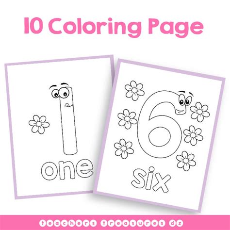 Coloring page Numberblocks 1