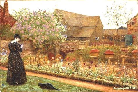 The Old Farm Garden Artwork By Frederick Walker Oil Painting & Art ...