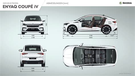 Infographik - ŠKODA ENYAQ COUPÉ iV - Abmessungen - Škoda Storyboard