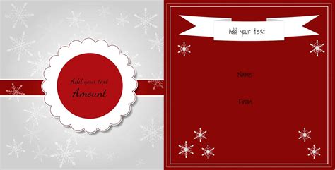 Free Christmas Gift Certificate Template | Customize Online & Download