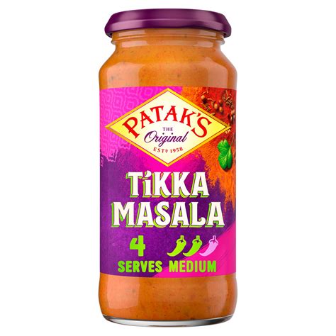 Patak's Tikka Masala Cooking Sauce 450g | Indian and Curry Sauces ...