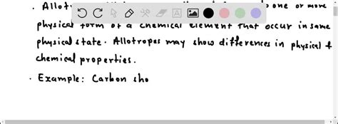 SOLVED:Give two examples of molecules that represent allotropes. Which ...